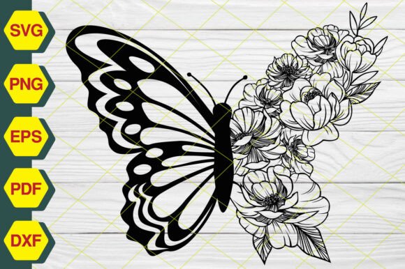 Butterfly Flower SVG: Graphics & Illustrations Review