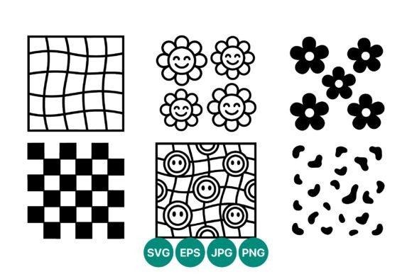 Checkerboard Flowers: Bold Graphics & Illustrations