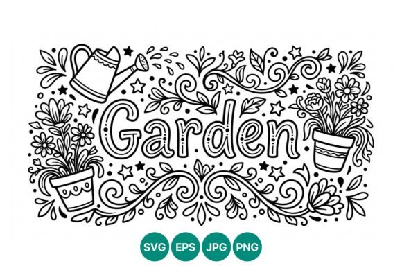 Garden Flowers Vector Illustration: Graphics & Illustrations Review