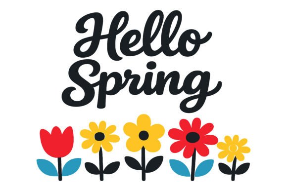 Hello Spring Flowers: Fresh Graphics & Freebies