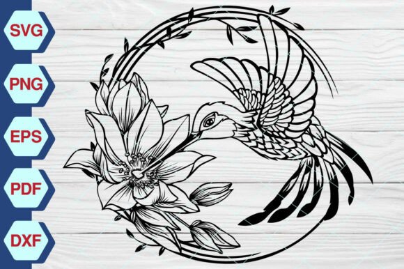 Hummingbird with Flowers SVG EP307: A Designer's Review