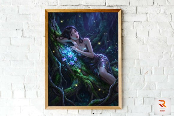 Mystic Girl Glow Flowers: Graphics & Illustrations Review