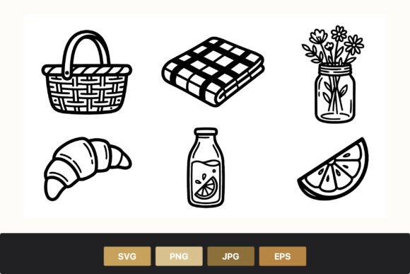 Picnic Basket Vector: Fresh Graphics & Illustrations