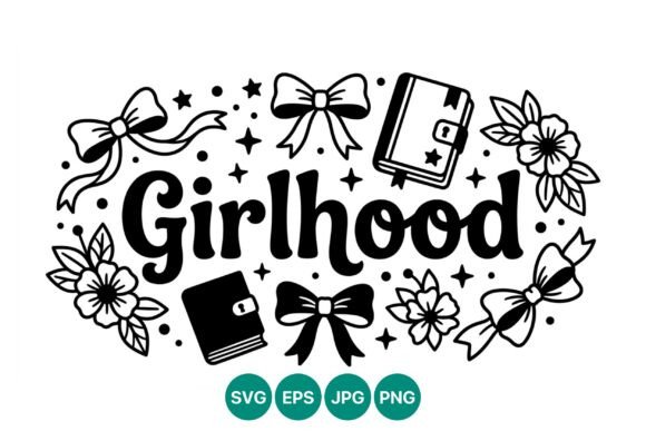 Review: GirlhoodText Bows Flowers Vector Art for Embroidery