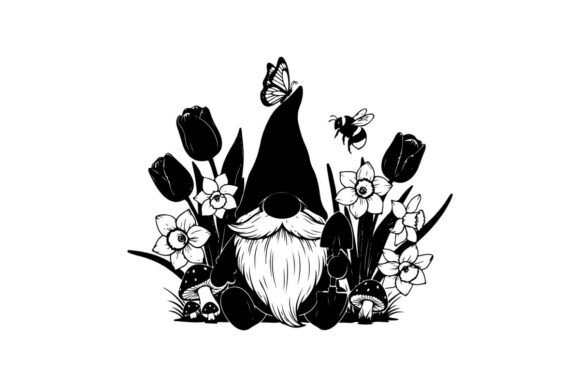 Review: Silhouette of a Gnome with Flowers and I for Embroidery