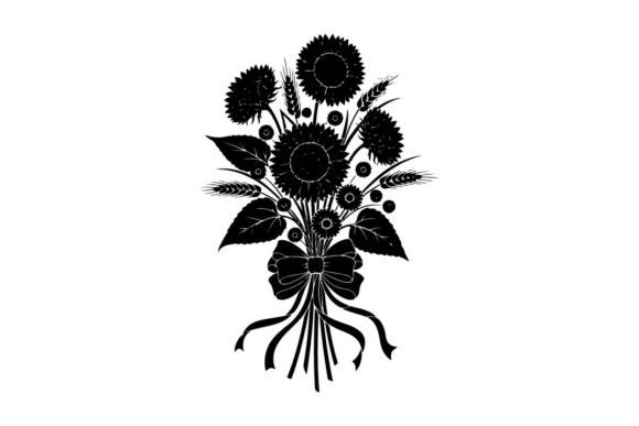 Silhouette of a Bouquet: Floral Graphics & Illustrations