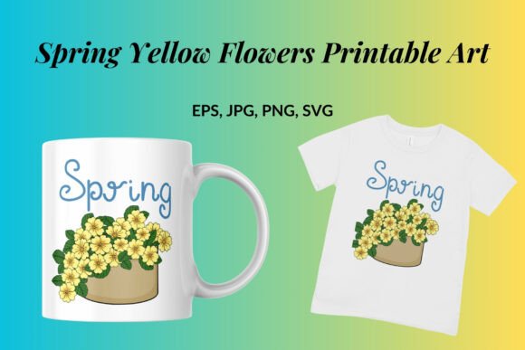 Spring Yellow Flowers Printable Art