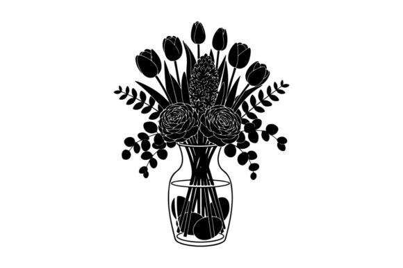 Tulip Silhouette Graphics for Brand Illustrations