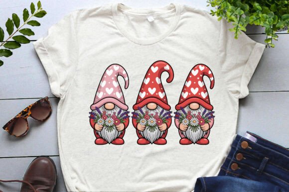 Valentine Gnome Graphics for Editorial Illustrations