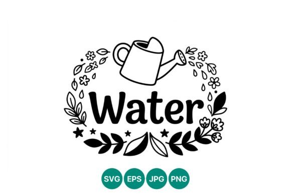 Watering Can Water Flowers Vector Graphics